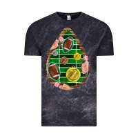 Cloud Black american football and western roses teardrop Vintage Tee - BundleAndBundleShop