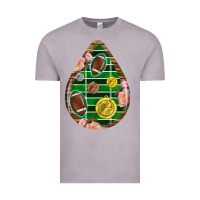 Vintage Zinc american football and western roses teardrop Vintage Tee - BundleAndBundleShop