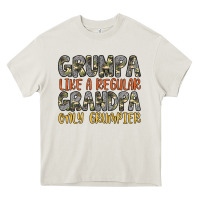 Cream grumpa like a regular grandpa only grumpier Heavy Core Tee - Artiststas