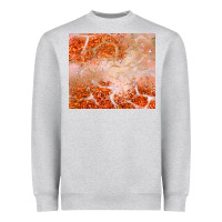 Heather Grey orange glitter Heavyweight Sweatshirt - JahusDesignShop