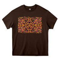 Chocolate Brown leopard glitter background Heavy Core Tee - RanaPortraitStore