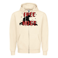 Sandshell free hugs Zipper Hoodie - MaliasSmallBusiness