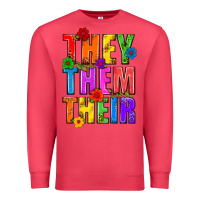 Cardinal They Them Their Pride LGBTQ Premium Sweatshirt - BundleAndBundleShop