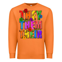 Carrot They Them Their Pride LGBTQ Premium Sweatshirt - BundleAndBundleShop