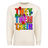 Sandshell They Them Their Pride LGBTQ Premium Sweatshirt - BundleAndBundleShop