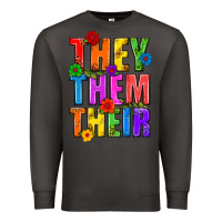 Smoke They Them Their Pride LGBTQ Premium Sweatshirt - BundleAndBundleShop