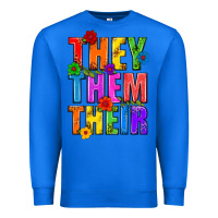 True Royal They Them Their Pride LGBTQ Premium Sweatshirt - BundleAndBundleShop