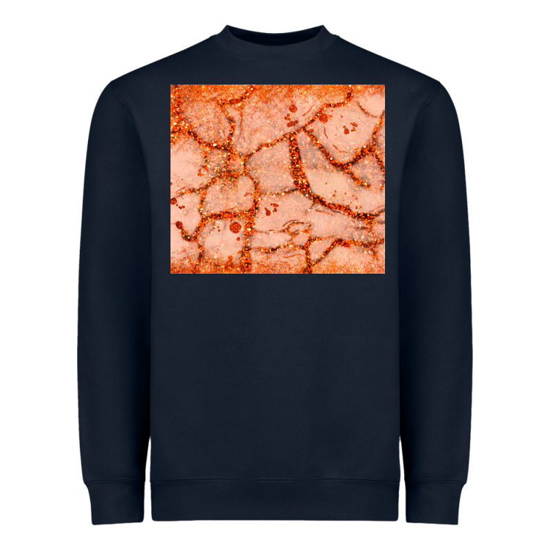 Orange Glitter Heavyweight Sweatshirt by JahusDesignShop | Teevron
