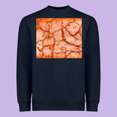 Orange Glitter Heavyweight Sweatshirt Designed By Jahusdesignshop