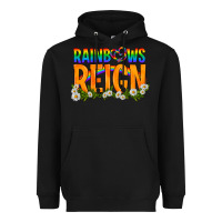Black LGBTQ+ Rainbows Reign Heavyweight Hoodie - BundleAndBundleShop