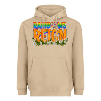Mushroom LGBTQ+ Rainbows Reign Heavyweight Hoodie - BundleAndBundleShop