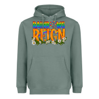 Sage LGBTQ+ Rainbows Reign Heavyweight Hoodie - BundleAndBundleShop