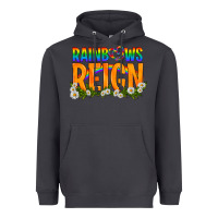 Smoke LGBTQ+ Rainbows Reign Heavyweight Hoodie - BundleAndBundleShop