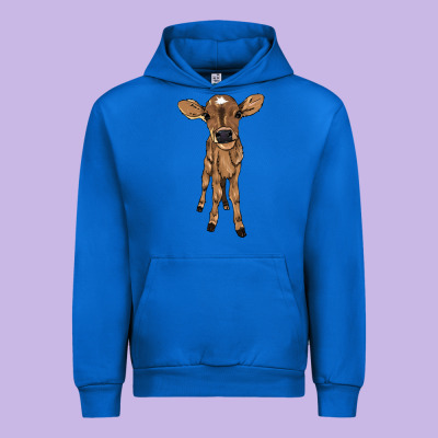 Baby Cow Urban Hoodie Designed By Howdyjamesfarm