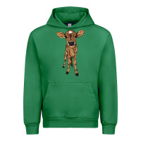 Emerald Baby cow Urban Hoodie - HowdyJamesFarm