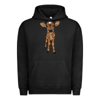 Pigment Black Baby cow Urban Hoodie - HowdyJamesFarm