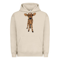 Pigment French Oak Baby cow Urban Hoodie - HowdyJamesFarm