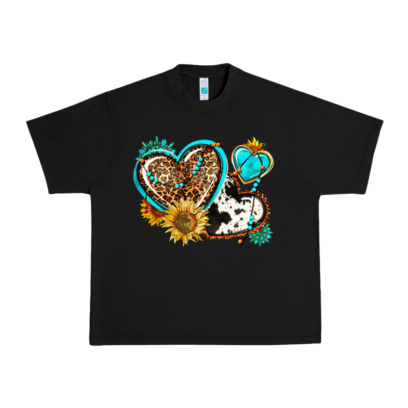 Western Leopard Pride  Hearts Urban Heavy Tee by AdoDesignShop | Teevron