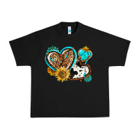 Black western leopard pride  hearts Urban Heavy Tee - AdoDesignShop