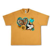 Peanut Butter western leopard pride  hearts Urban Heavy Tee - AdoDesignShop