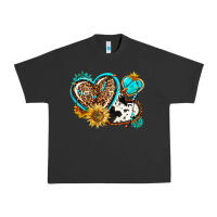 Pigment Black western leopard pride  hearts Urban Heavy Tee - AdoDesignShop