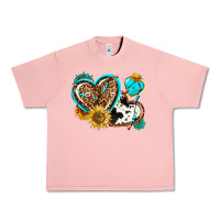 Salmon western leopard pride  hearts Urban Heavy Tee - AdoDesignShop