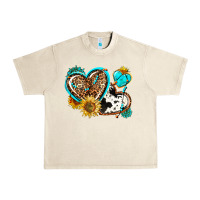 Sandshell western leopard pride  hearts Urban Heavy Tee - AdoDesignShop
