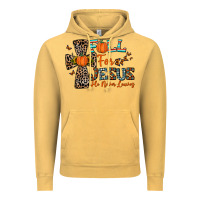 Vintage Mustard fall for jesus he never leaves Vintage Hoodie - CowhideDigitalArt