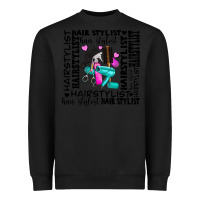 Black hair stylist elementary Heavyweight Sweatshirt - AdoDesignShop