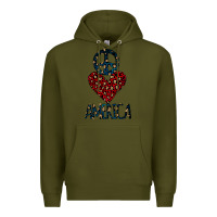 Army Green Peace Love America Premium Hoodie - Bettercallsaul