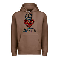 Chestnut Peace Love America Premium Hoodie - Bettercallsaul
