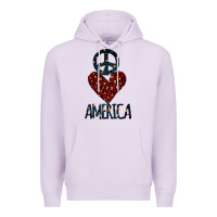 Lilac Peace Love America Premium Hoodie - Bettercallsaul
