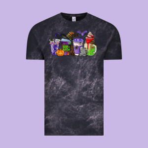 Halloween Coffee Cups Vintage Tee Designed By Adodesignshop