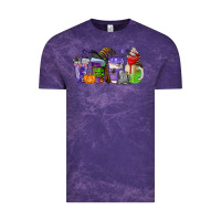 Cloud Purple halloween coffee cups Vintage Tee - AdoDesignShop