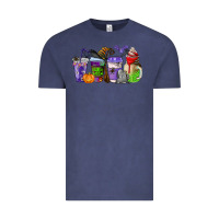 Vintage Denim halloween coffee cups Vintage Tee - AdoDesignShop