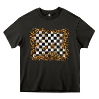 Racing Leopard Background Heavy Core Tee | Teevron