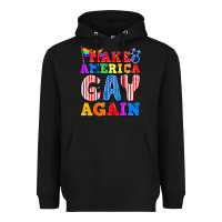 Black Make America Gay Again Heavyweight Hoodie - BundleAndBundleShop