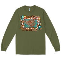 Army Green light western frame Long Sleeve Tee - AdoDesignShop