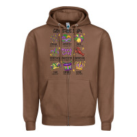 Chestnut god says i am mardi gras Zipper Hoodie - MaliasSmallBusiness