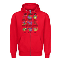 Red god says i am mardi gras Zipper Hoodie - MaliasSmallBusiness