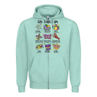 Seafoam god says i am mardi gras Zipper Hoodie - MaliasSmallBusiness