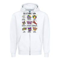White god says i am mardi gras Zipper Hoodie - MaliasSmallBusiness