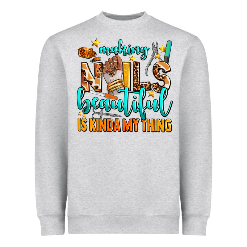Making Nails Beautiful Is Kinda My Thing Heavyweight Sweatshirt by AdoDesignShop | Teevron