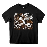 Black leopard cowhide background Heavy Core Tee - RanaPortraitStore