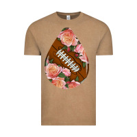 Vintage Coffee american football and western roses teardrop Vintage Tee - BundleAndBundleShop