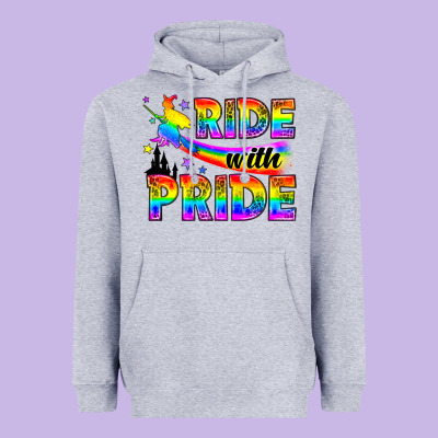 Western Lgbtq+ Ride With Pride Heavyweight Hoodie Designed By Bundleandbundleshop