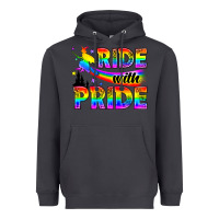Smoke Western LGBTQ+ Ride With Pride Heavyweight Hoodie - BundleAndBundleShop