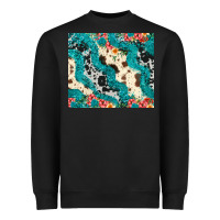 Black turquoise glitter cowhide Heavyweight Sweatshirt - JahusDesignShop