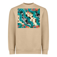 Mushroom turquoise glitter cowhide Heavyweight Sweatshirt - JahusDesignShop