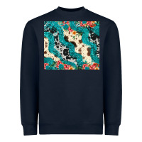 Navy turquoise glitter cowhide Heavyweight Sweatshirt - JahusDesignShop